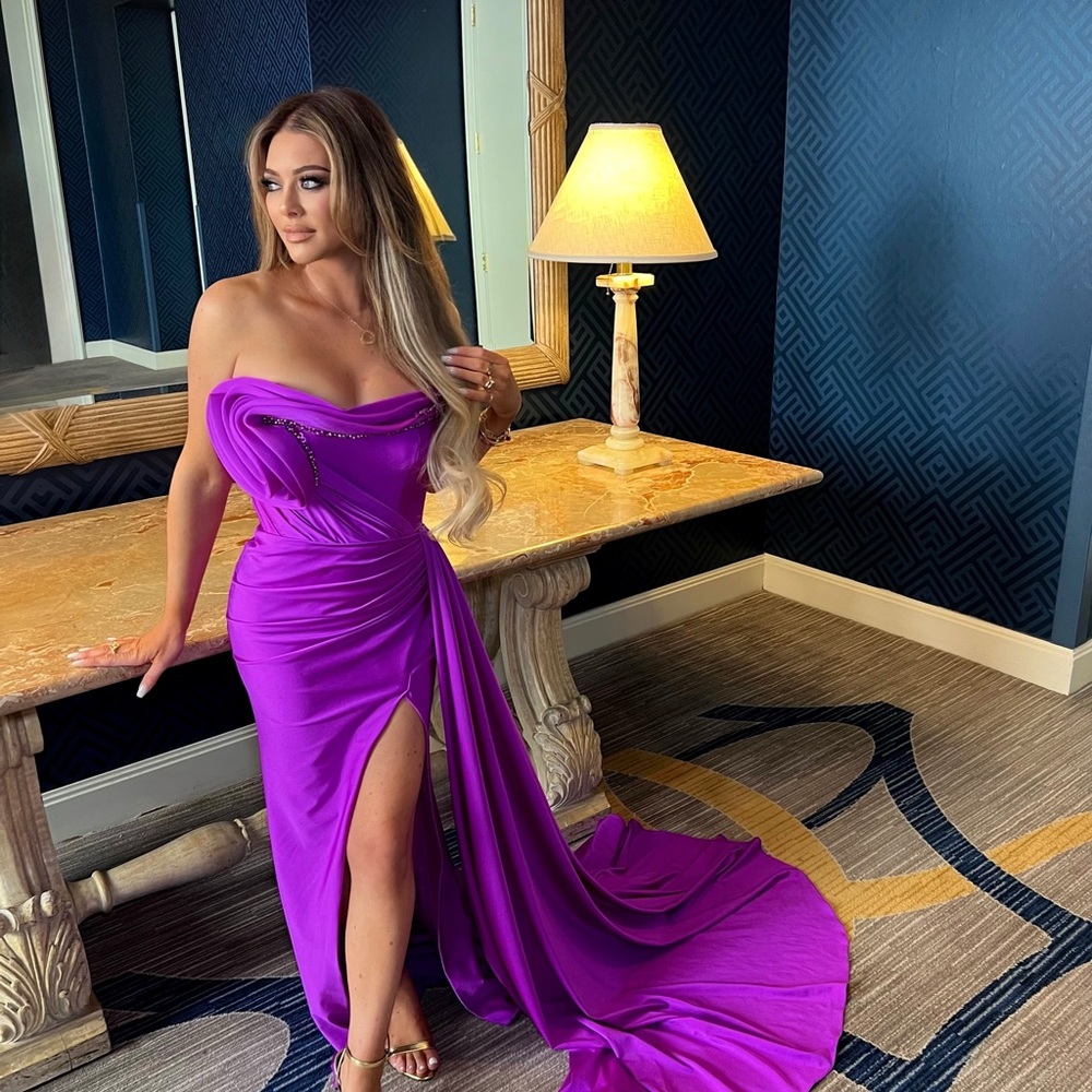 Elegant Purple Evening Gown